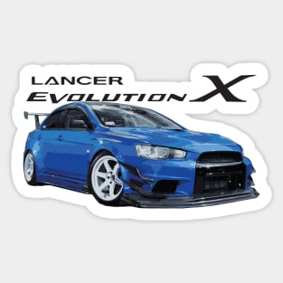 evo x te37 varis Sticker